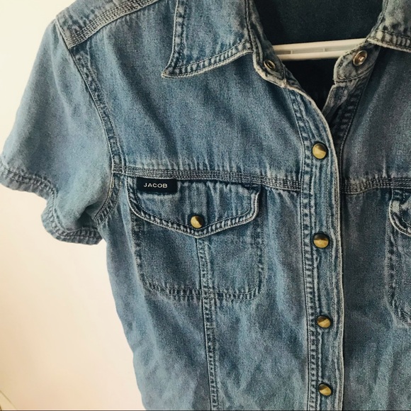 JACOB short sleeve denim button up - Picture 3 of 3